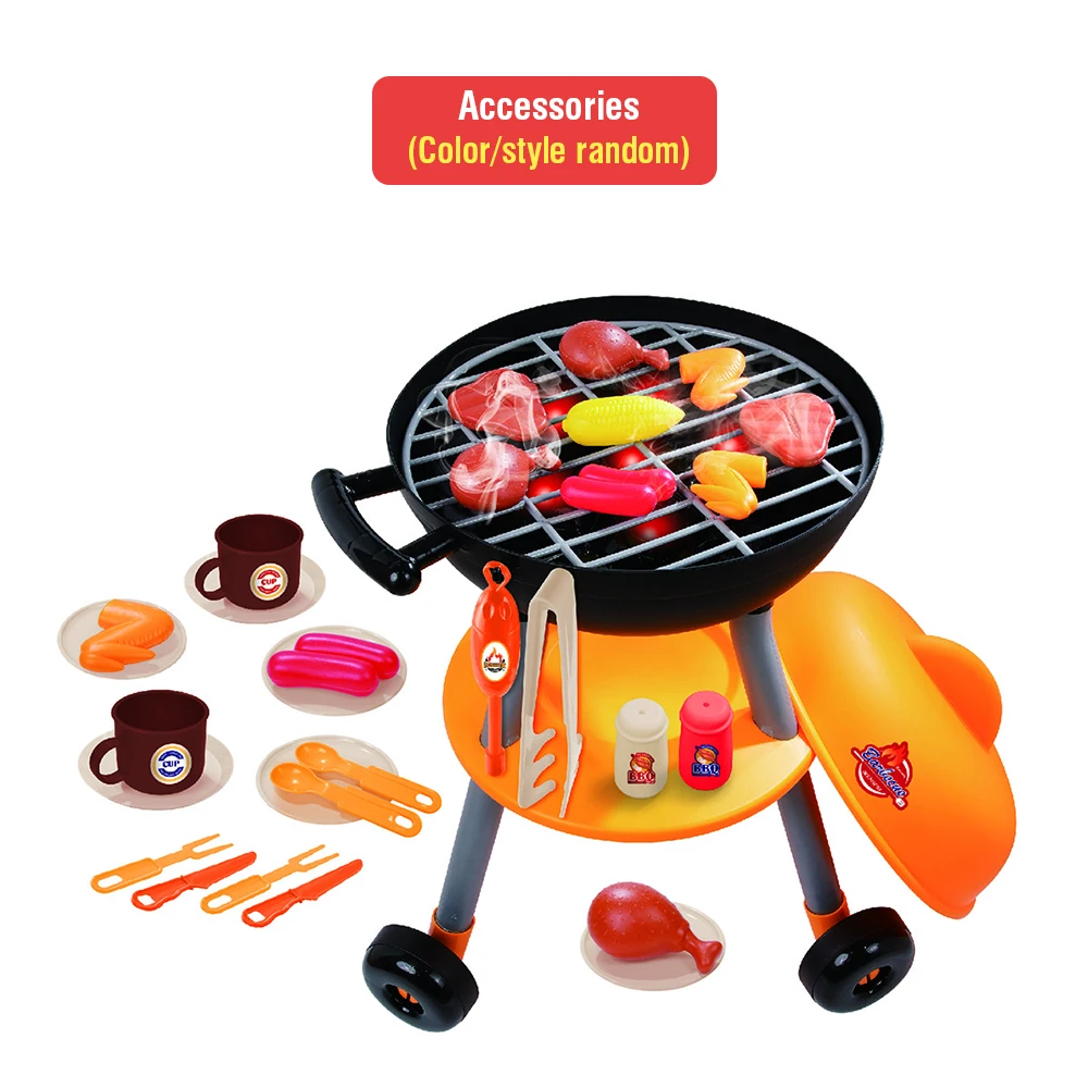 Simulation BBQ cuisine Barbecue jouets pour filles Barbecue électrique four semblant jouer nourriture jouet ensemble jouer rôle Montessori maison jouer