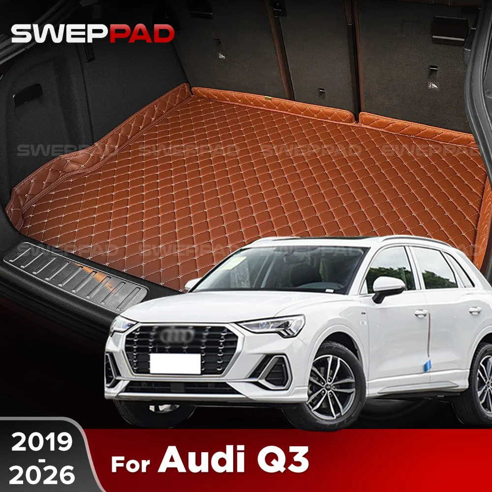 

For Audi Q3 2019-2026 2025 2024 23 22 21 20 3D Car Trunk Mat Cargo Liner Carpet Interior Accessories Cover
