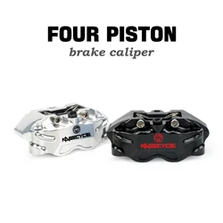 CNC-Machined Alumin 82mm Radial 4-Piston 4P Disc Brake Caliper Pump For Honda GY6 Ruckus Zoomer Dio Z4 Ice Bear Scooter Parts