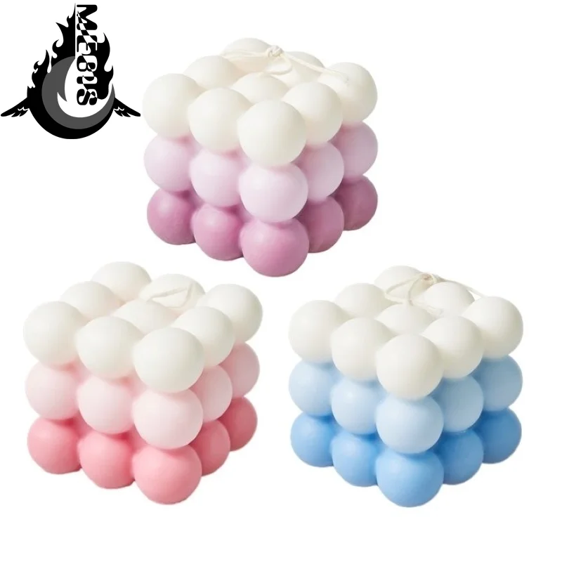 Wholesale Bubble Cube Candle Cute Soy Wax Aromatherapy Small Candles Scented Relaxing Birthday Wholesale Rubik's Cube Candles