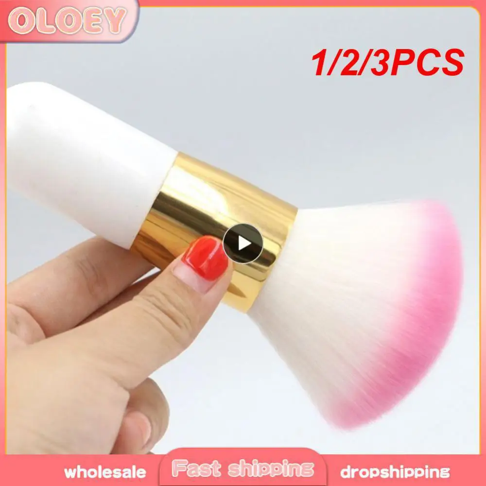 1/2/3 Stuks Make-Up Tool Blush Borstel Multi-Functionele Zachte Pluizige Losse Poederborstel Make-Up Poederborstel Schoonheid Cosmetica Borstel