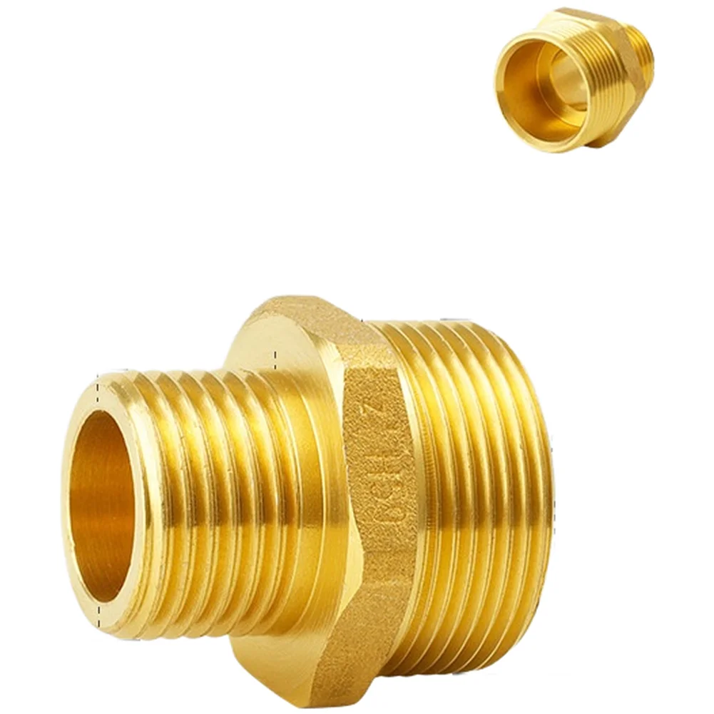 Brass Y Strainer Connector with External Thread for Use in For Central Air Conditioning and Floor Heating Systems