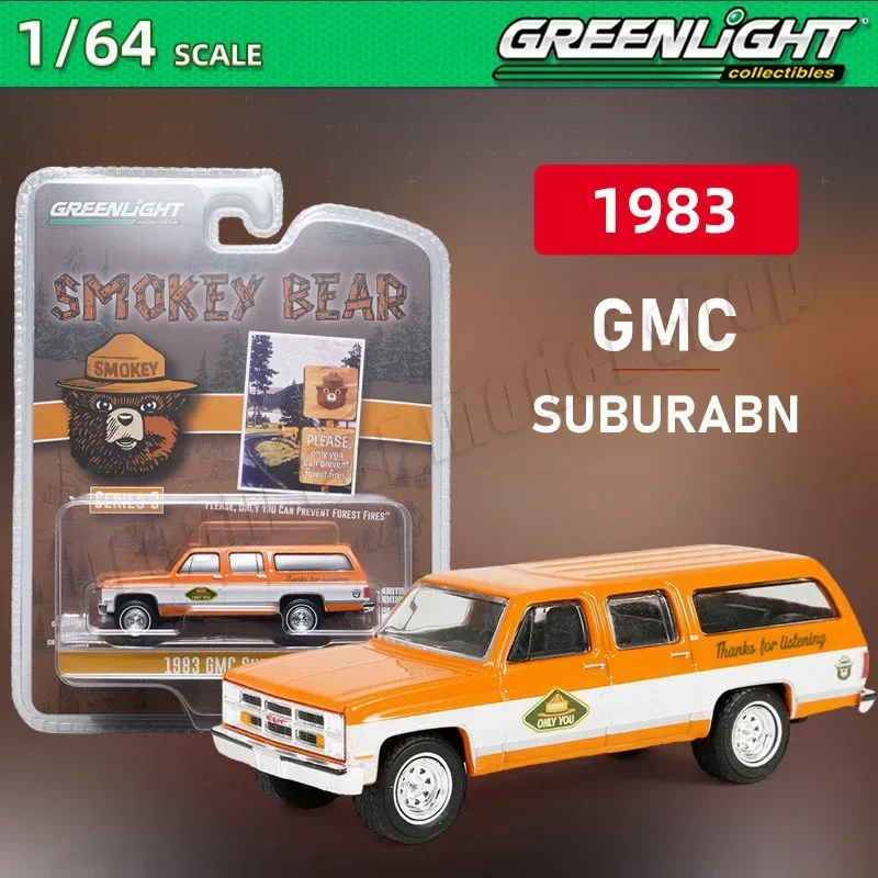 GREENLIGHT 1:64 1983 GMC SUBURABN 1990 CHEVROLET CAPRICE CLASSIC Alloy Die-cast Car Model Collectible Holiday Gift