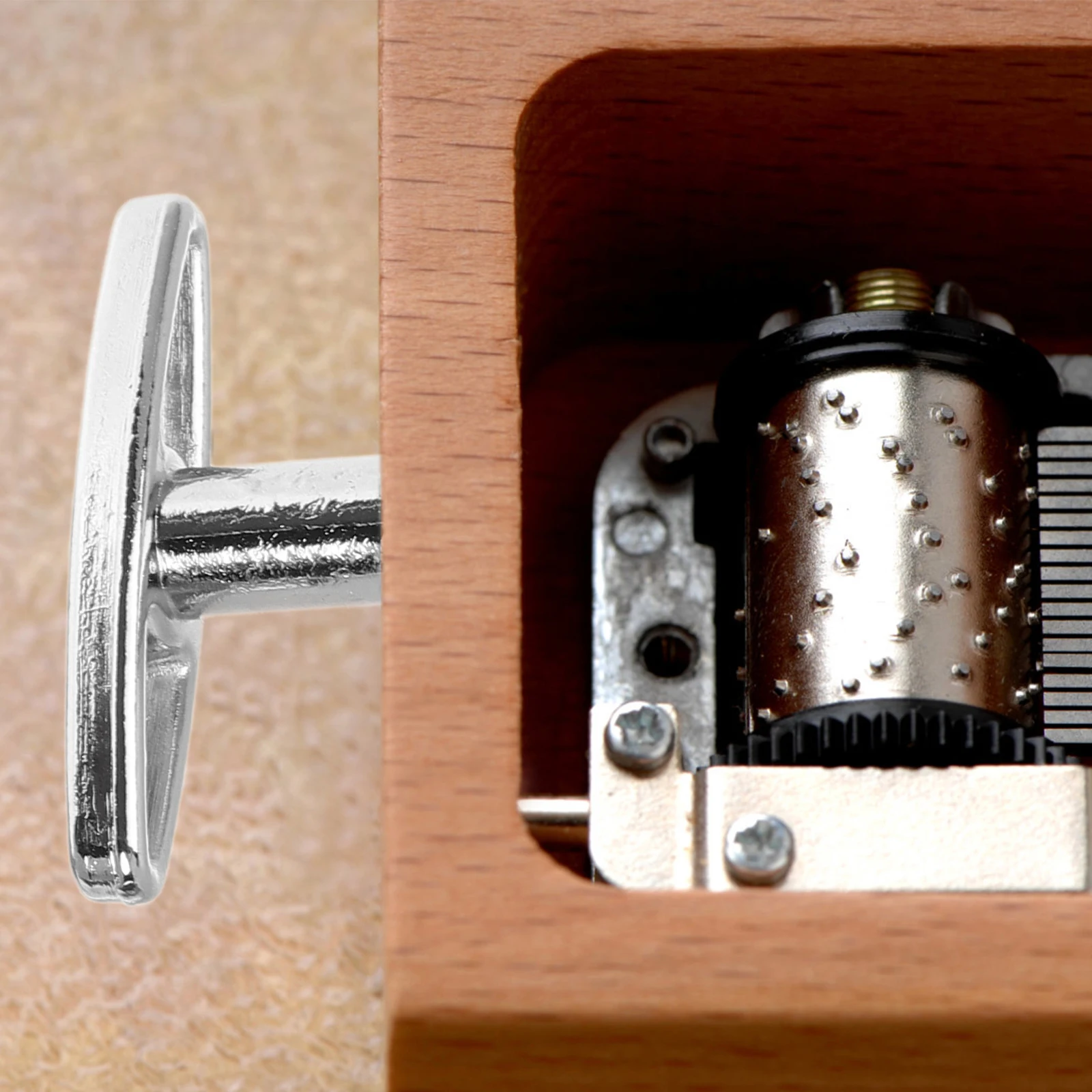 取り付けが簡単な 5 個オルゴール交換部品巻き上げキー巻き上げ工芸品アクセサリー T 字型バーおもちゃの楽器