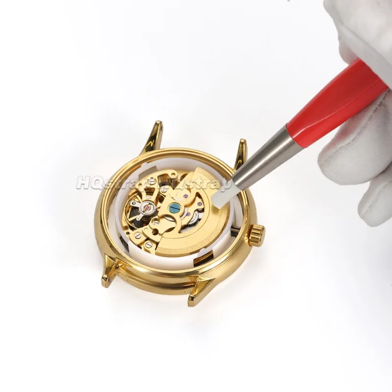 Scratch Brush Pen Watch Repair Cleaning Tool Multi-Purpose Red Handle Precision Cleaner for Watch Movement Phone Port Earbuds
