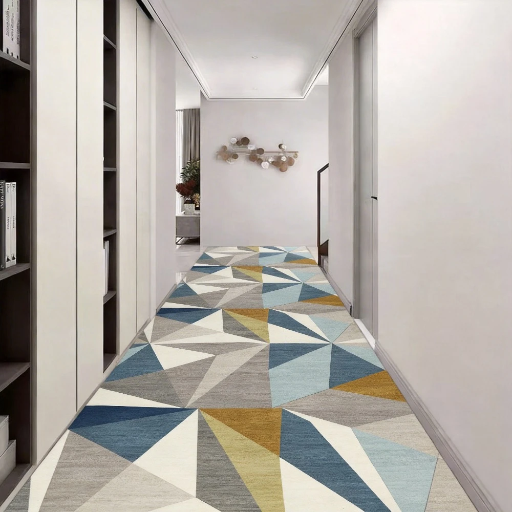 

Corridor Carpet Long Hallway Area Rug Geometric Living Room Hall Carpets Kitchen Aisle Mat Room Decoration Floor Mats Alfombra