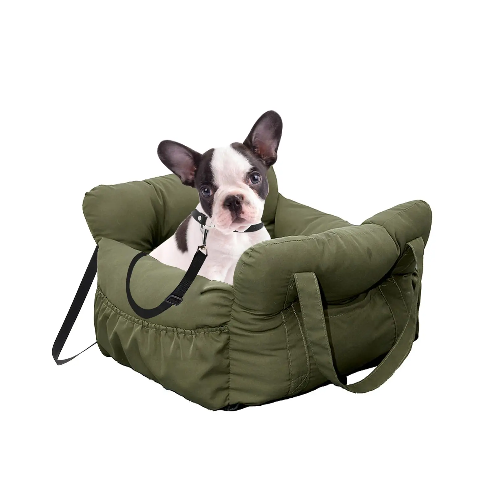 

Нескользящая автомобильная кровать для домашних животных для маленьких собак, моющаяся дорожная переноска с безопасными ремнями для безопасного автомобиля