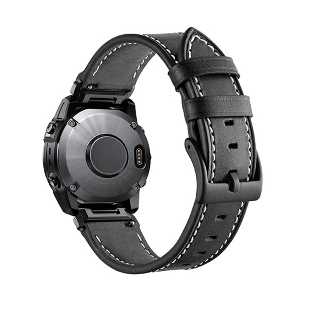 الجلود حزام ساعة ذكية ل Garmin Fenix 7 7X 6 6X برو 5X 5 Plus سوار حزام الساعات Fenix3 3HR الإفراج السريع معصمه 22 26 مللي متر