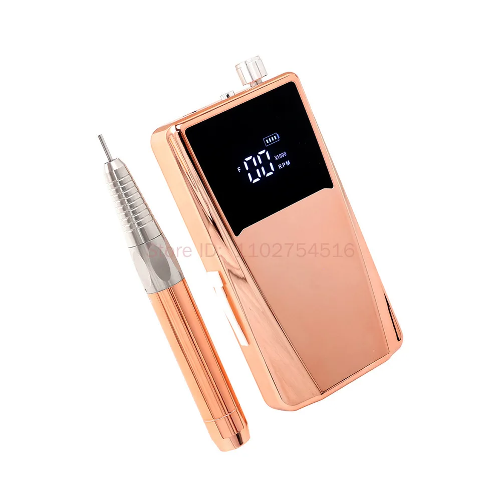 45000RPM Brushless High Speed Cordless Electric Nail Drill Machine 85w Electric Nail File Nail Supplies Manicure Tool with Clock