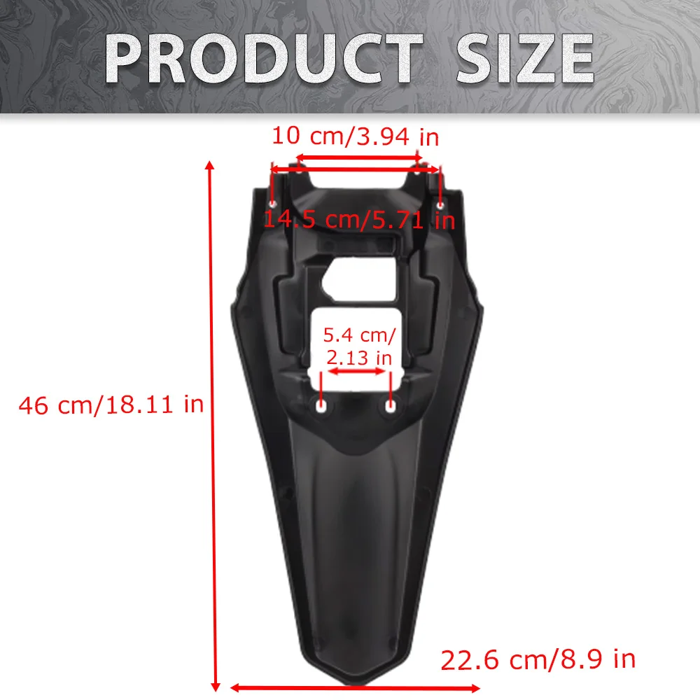 For SURRON Ultra Bee 2023 2024 2025 Motorcycle Rear Fender Mudguard Splash Guard ABS Plastic Motorcycle Accessories