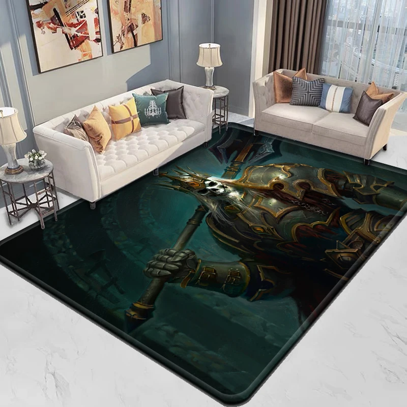 Game Diablo Monster Human Skeleton Carpet, Kitchen MEntrance Doormat, Bedroom Floor Decoration, Living Room and Bathroom