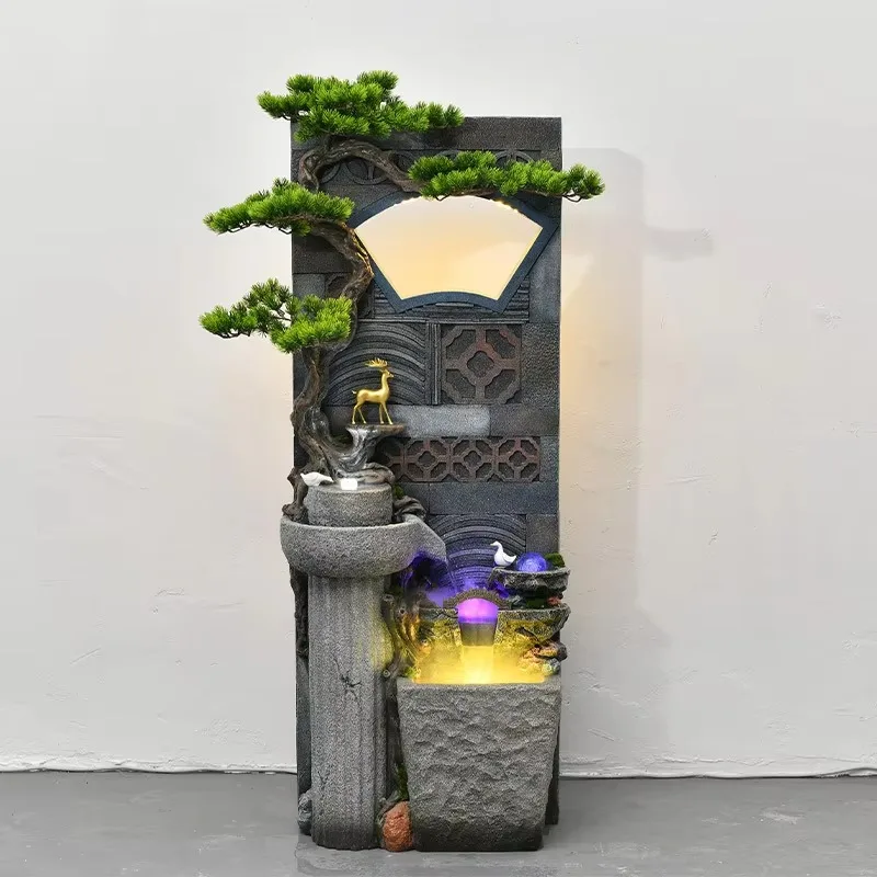

Indoor and Outdoor Garden Home Decoration Accessories Large Resin Fountain Waterfall Curtain