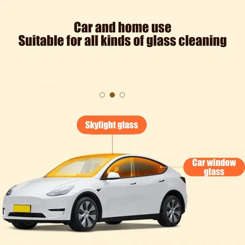 Car Glass Oil Film Remover Cleaning Powerful Windshield Cleaner Car Glass Sponge Cleaning Brush Water Sot Removal Auto Detailin