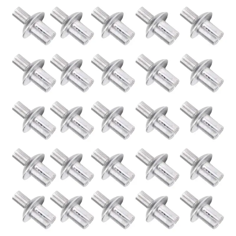 FLYY-Aluminium-Kernnieten mit rundem Kopf, 200 Stück, Aluminium-Expansionsnieten vom Typ Knock, Blindnieten mit halbrundem Kopf und Hammerantrieb – Detail 1
