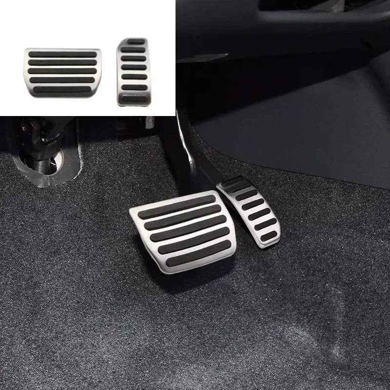 

for Volvo S60 V60 XC60 S80 S 60 2009 - 2018 AT MT Stainless Steel Foot Pedal Cover Gas Brake Car Pedals Accessories