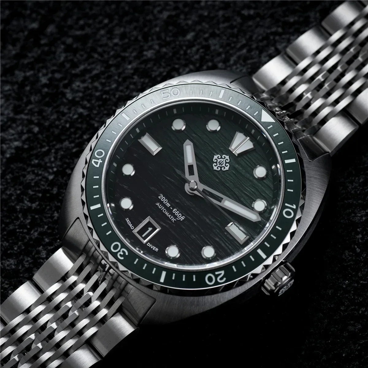 IXDAO IPOSE 2025 جديد التلقائي الميكانيكية ساعة رجالية JD-X07S التنين مقياس نمط ساعة الفولاذ المقاوم للصدأ BWG-9 الغوص reloj hombre