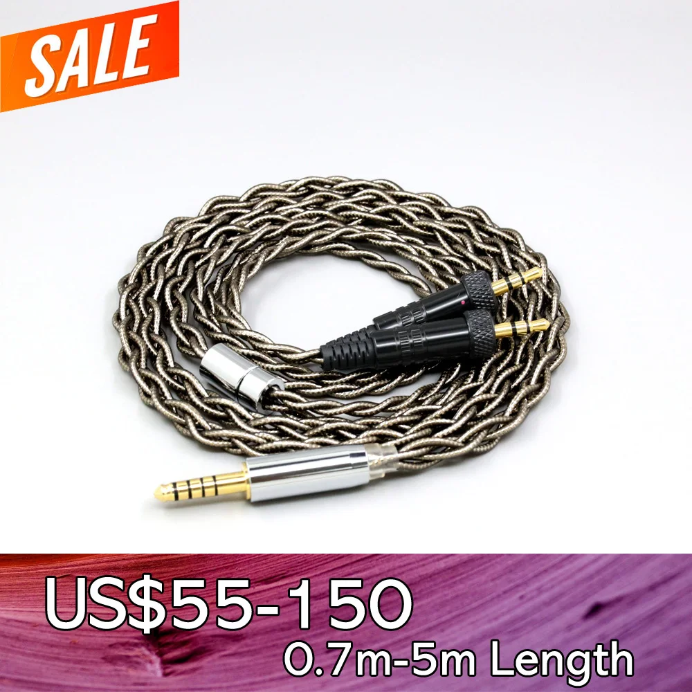 

99% Pure Silver Palladium + Graphene Gold Earphone Shielding Cable For Sony MDR-Z1R MDR-Z7 MDR-Z7M2 With Screw To Fix LN008210