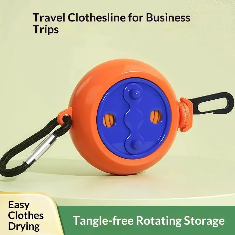 ^Outdoor Clothesline Laundry Drying Rope Windproof Anti-slip Retractable Cord For Hotel Camping - Portable Laundry Line Accessor