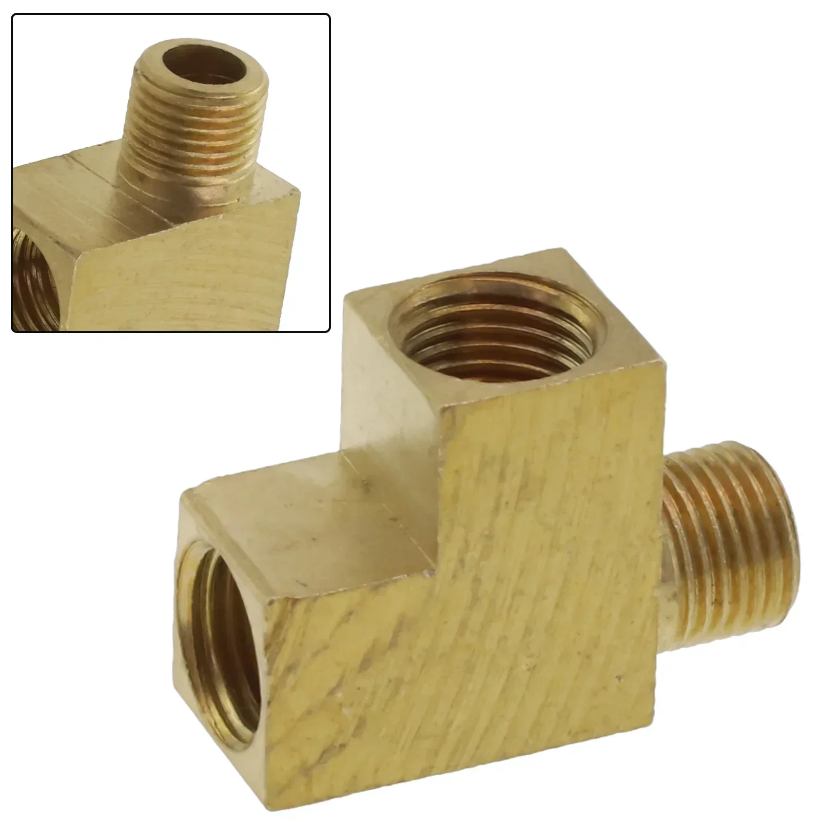7 7 7 7 7 777777   7 7 7 M10x1 النحاس T-موزع زاوية محول ل اتصال استشعار ضغط الزيت T-موزع زاوية محول