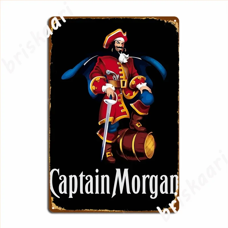 Captain Morgans Poster Metal Plaque Cinema Garage Create Wall Plaque Pub Garage Tin Sign Poster