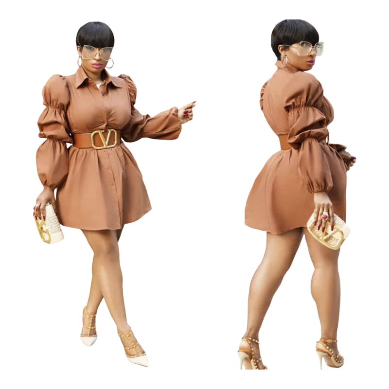 Hot Sale Fashion Cute Dresses For Women Sexy Elegant Ladies Shirt Dress