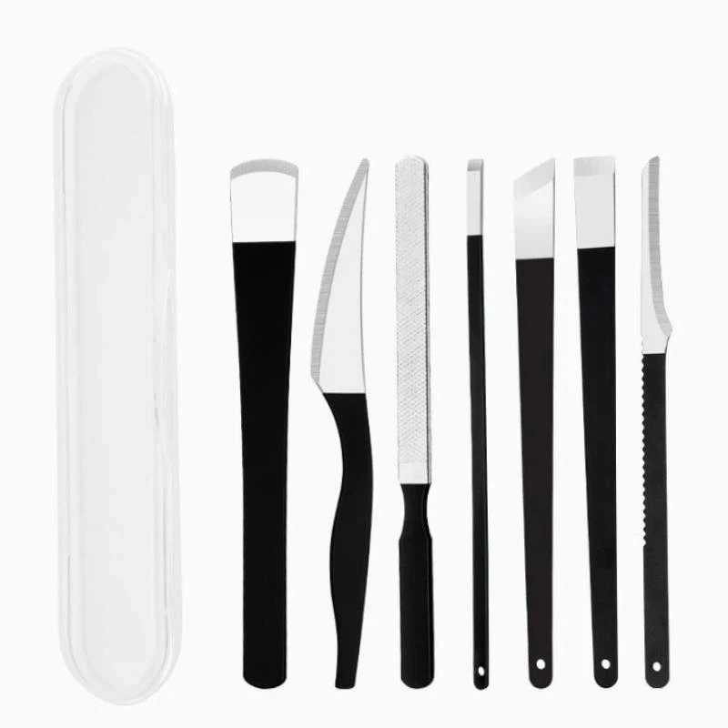 3/4/5/6Pcs Foot Care Pedicure Knife Set Sharp Stainless Steel Blades with Storage Case for Daily Foot Grooming view 3