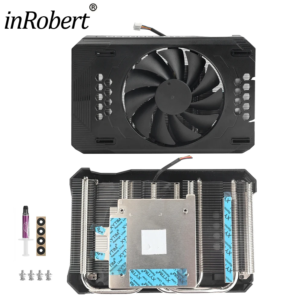 

DIY Video Card Fan For PNY RTX 3060 GPU HeatSink With Fan Replacement Retrofit NVIDIA RTX A4000 Graphics Card Cooler Heat Sink