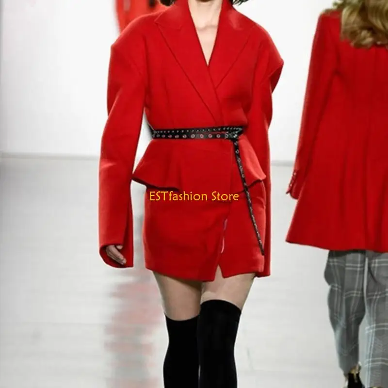 y5gc-ダブルフープ修正可能なタイエンド-pu-ベルト薄いシンプルなファッションウエストバンド