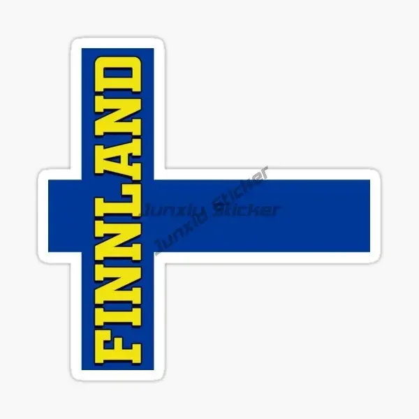 Creative Finland Flag Map Emblem PVC Stickers for Decorate Table Motorcycle Off-road Helmet Camper Bumper Car Van Truck