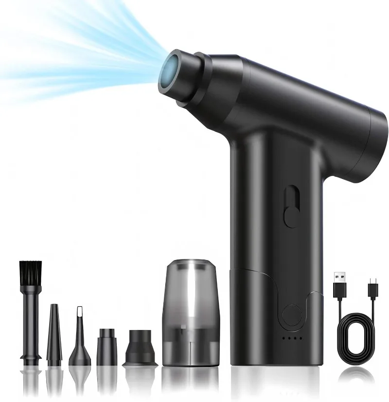 Electric Compressed air duster Cleaning Canned air Spray Blower Computer Keyboard Electronic Cleaning Compressed air duster