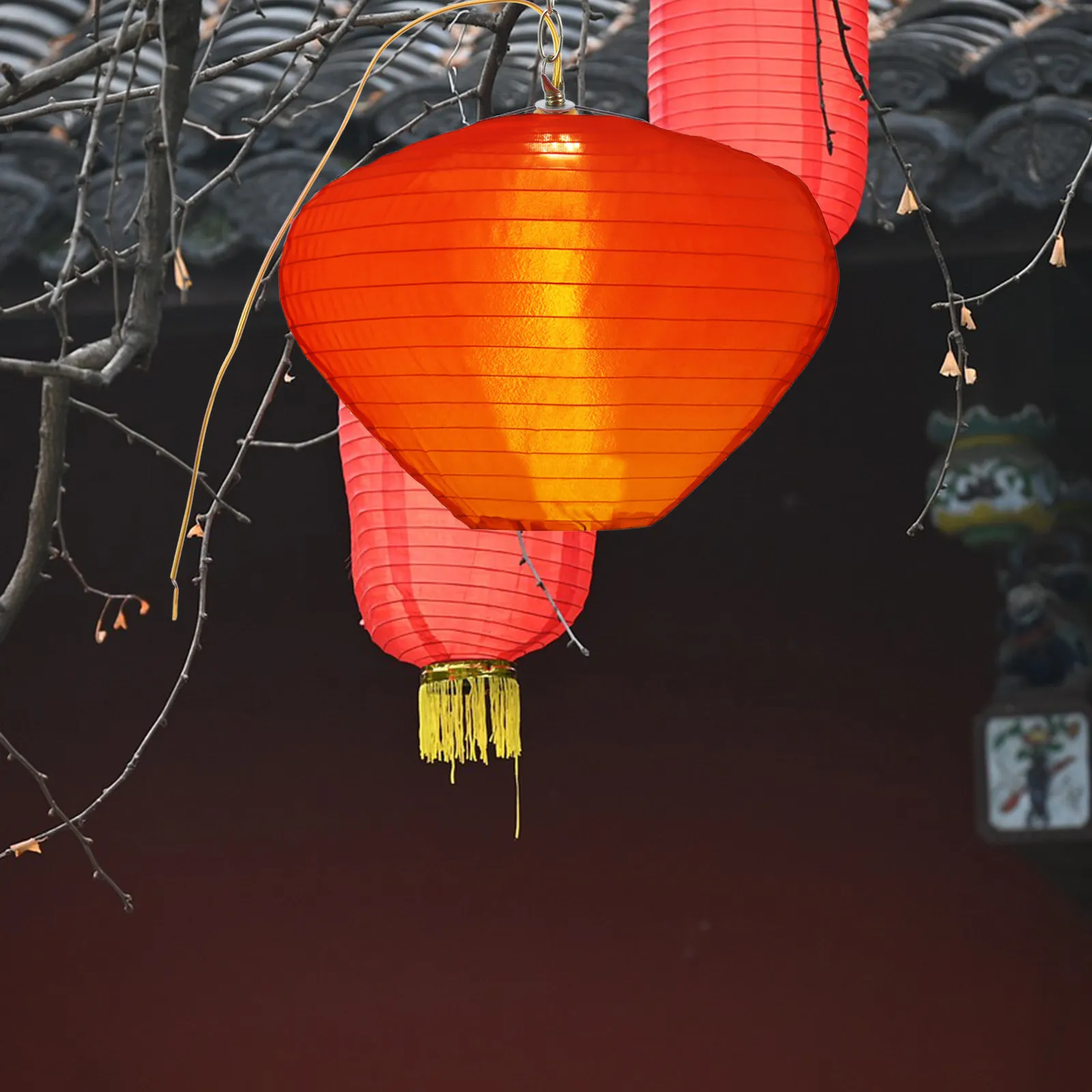 折りたたみ式屋外街灯-中国の赤い吊り下げ飾り-春節-新年パーティー-夜市-庭園用