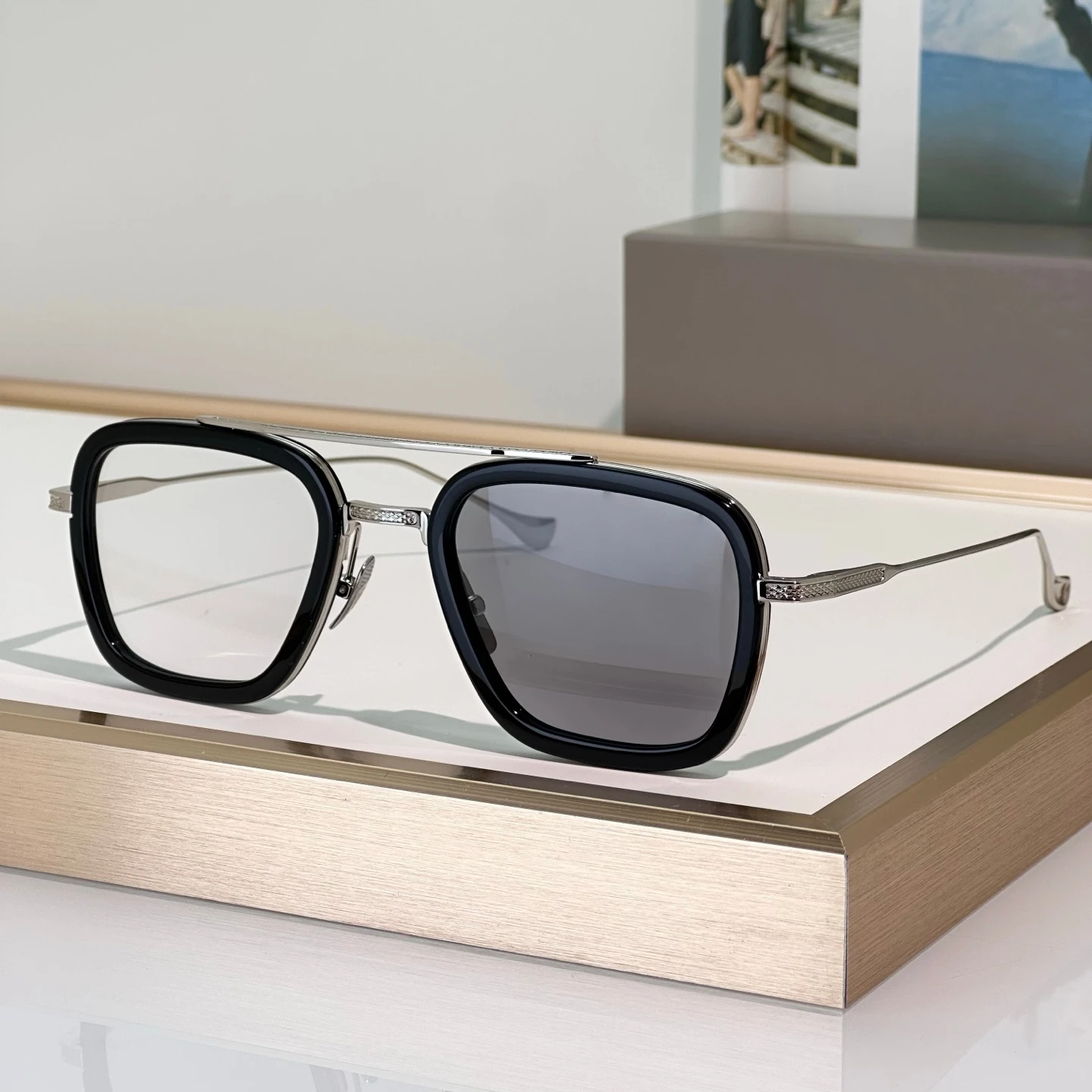 Dilta Flight.006 Robert Men sunglasses Metal Alloy Pilot Classic Male Female Business Sunglasses Outdoor Sun Glasses woman image 3