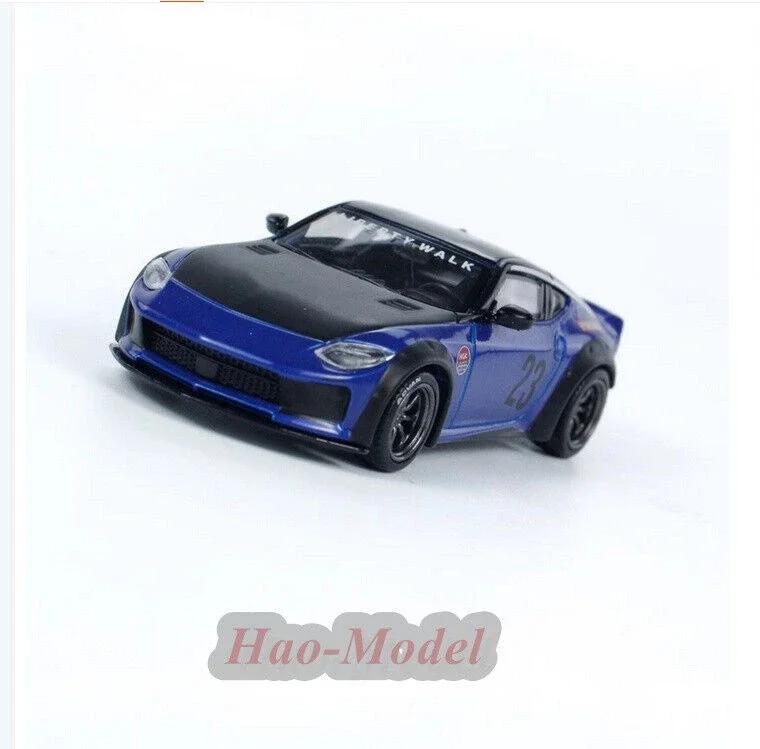 Nissan Z LB NATION WORKS용 MINIGT 1/64 자동차 모델 합금 다이캐스트 금속 시뮬레이션 장난감, 생일 선물 취미 디스플레이 장식품, 파란색