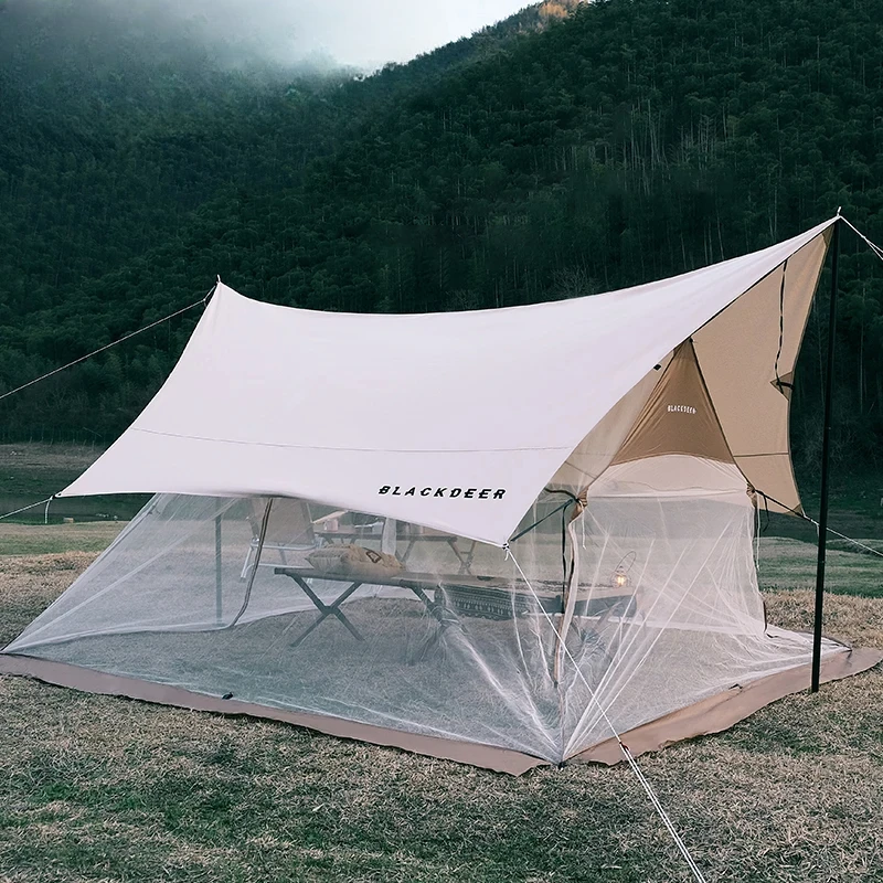 Summer canopy anti-mosquito mesh tent 5-8 people field camping picnic ventilation tent