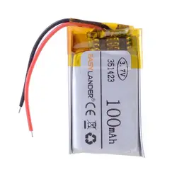 3.7V 100mAh 351423 Lipo Li polymer lithium Battery 341423 For MP3 electronic table headset Bluetooth fitness bracelet