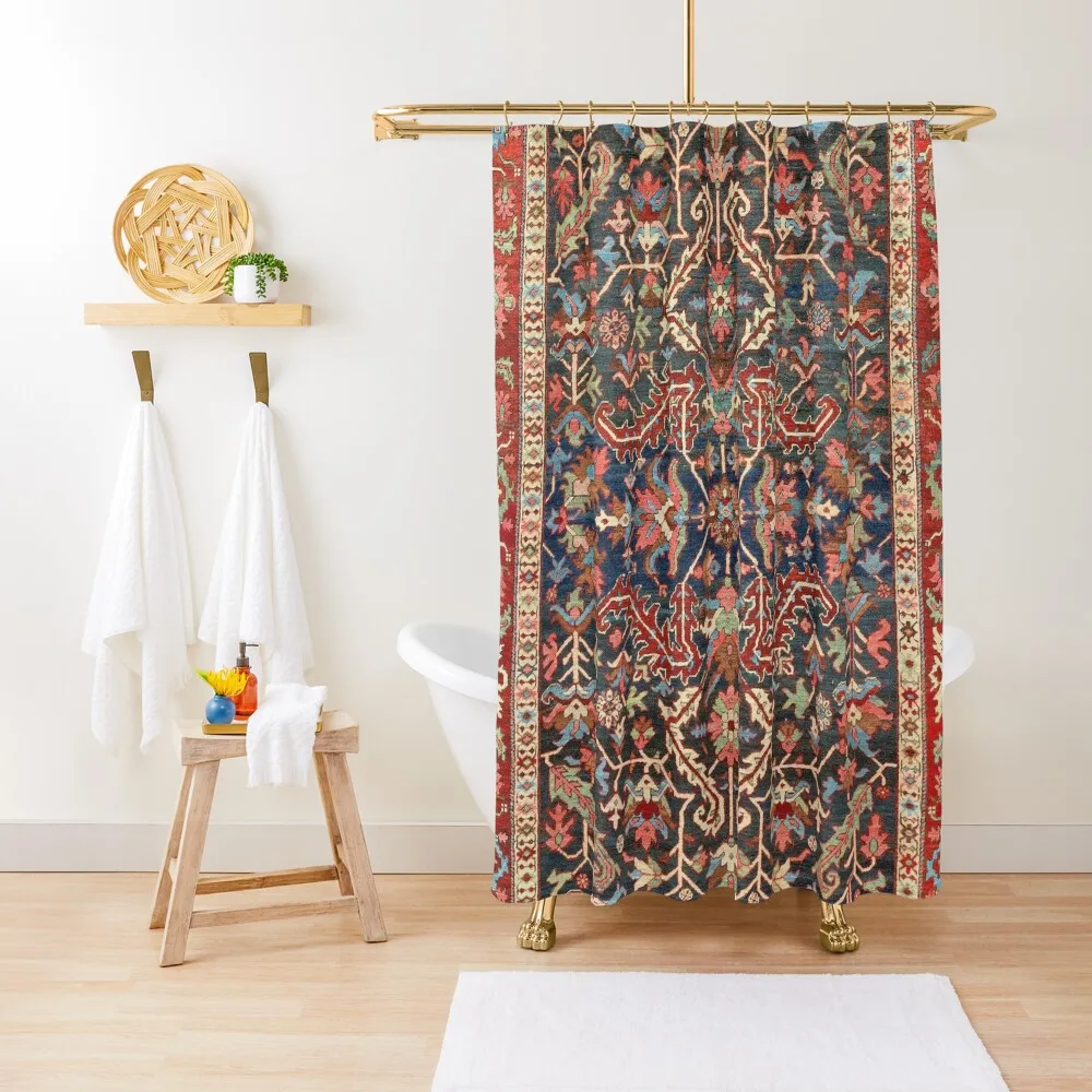 Antique Floral Persian Carpet Print Shower Curtain Bathroom And Shower Anime Shower Curtain