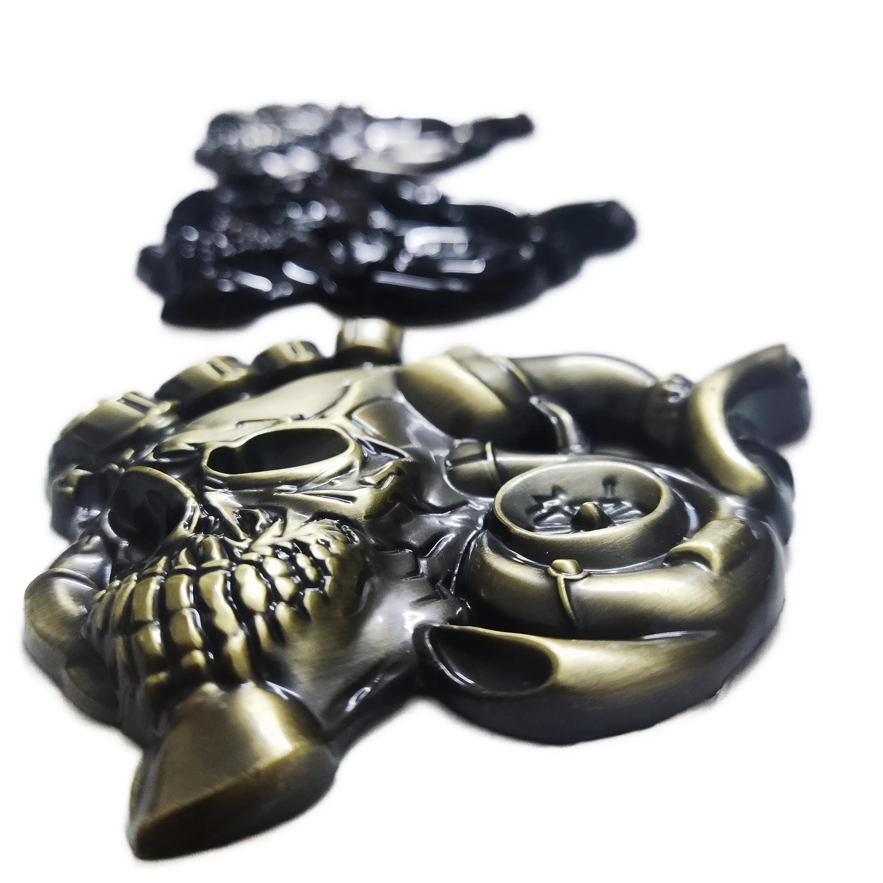 Metal Skull Motorcycle Fuel Tank Stickers - Decal Emblems & Modification Parts for Honda, Hero, Yamaha, Harley, Suzuki view 3