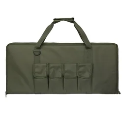 27inch 70CM Rifle Bag Tactical Combat Gun Case Hunting Hand SHoulder Carrying Bag 4 Magazine Pouches for Paintball