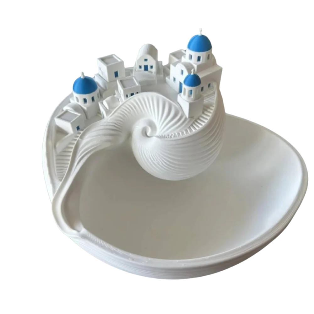 New Conch Shell Shape Catchall Bowl Shelf Display Spiral Divider Shell Key Bowl Desktop Decor Jewelry Organizer