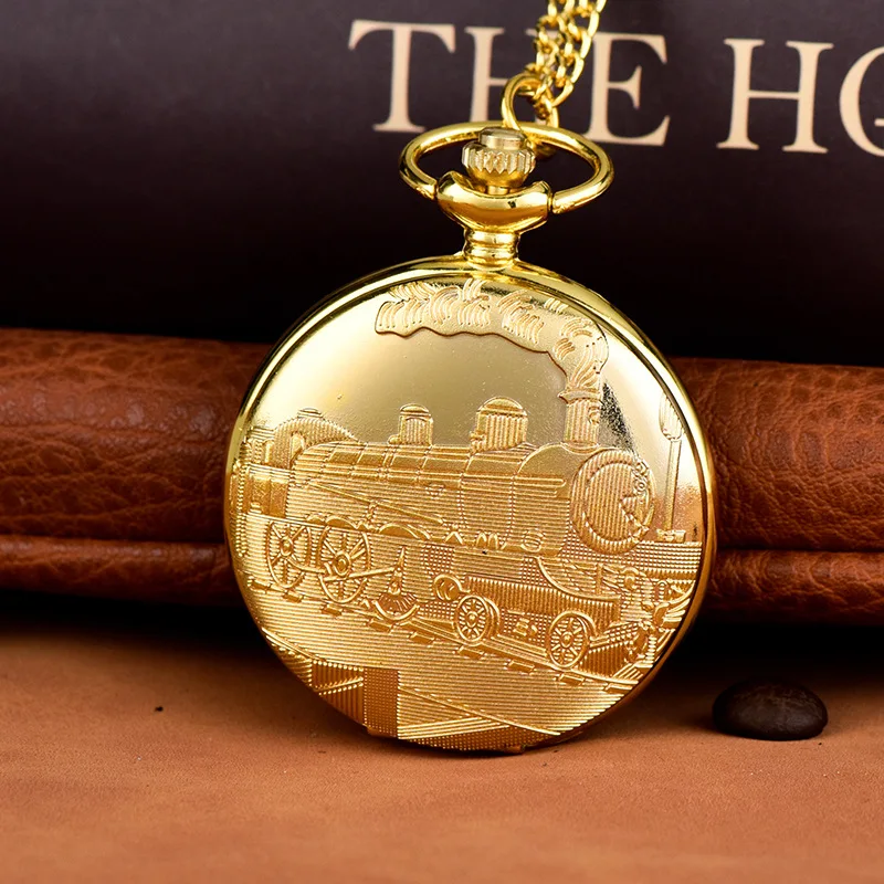 New Fashion Fashionable Cute Vintage Relief Carved And Hollowed Out Roman 15 Types Flip Style Pocket Watch On Chain Pendant Gift