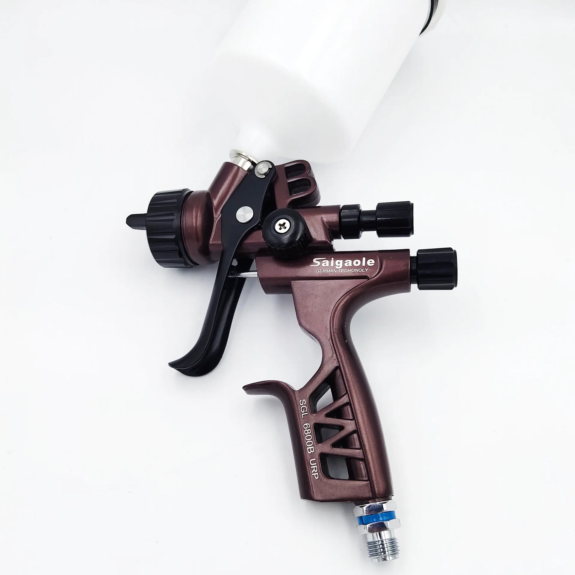 Upper Pot Spray Gun 1.3mm Auto Furniture Leather Sheet Metal Paint Spray Gun High Atomization 6800 Gravity Manual Pneumatic Tool