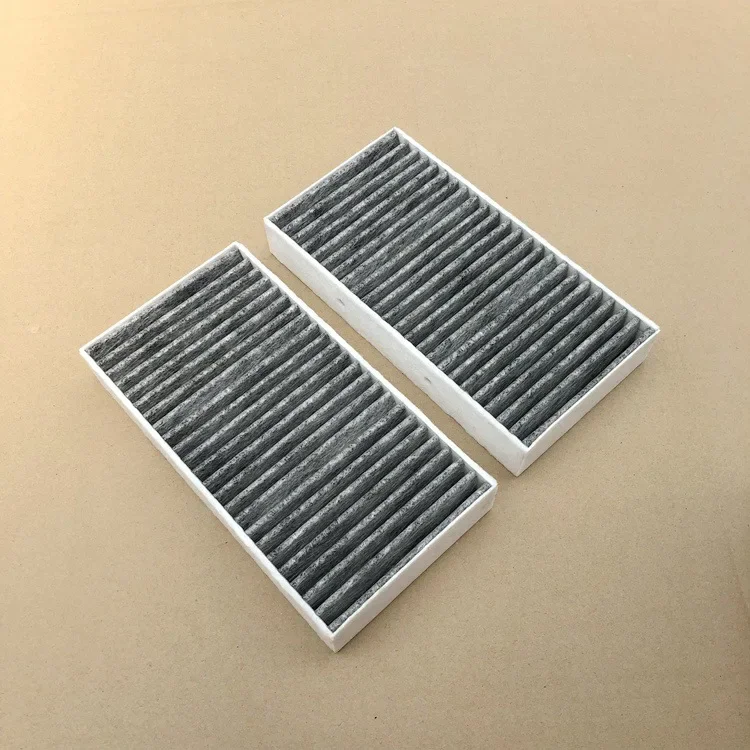 2Pcs Cabin Filter Car Air Conditioner A1668307201 For Mercedes Benz X166 W166 GLE250d GLE300 320 Coupe GLS500 GL350 400 450 ML