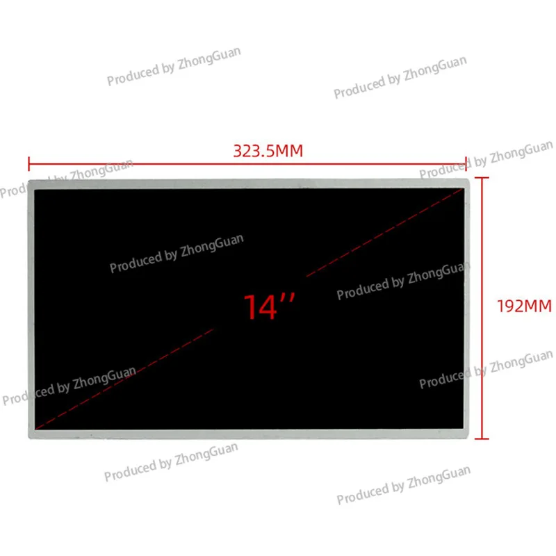 14.0 Inch LCD Screen LVDS 1366 * 768 Advertising Machine Cashier Touch Device Display Screen