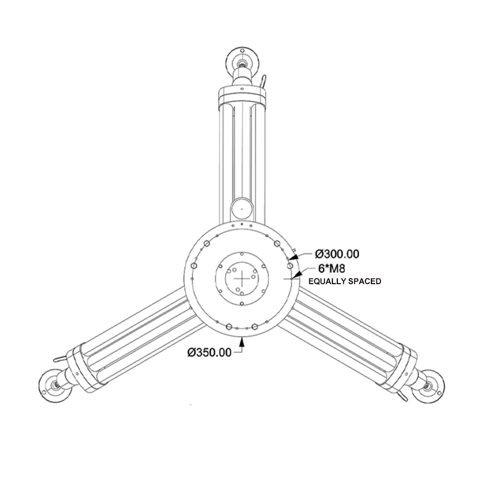 500kg Heavy Duty Tripod, Adjustable Aluminum Support Stand for Heavy Equipment, Industrial Tripod, Customizable