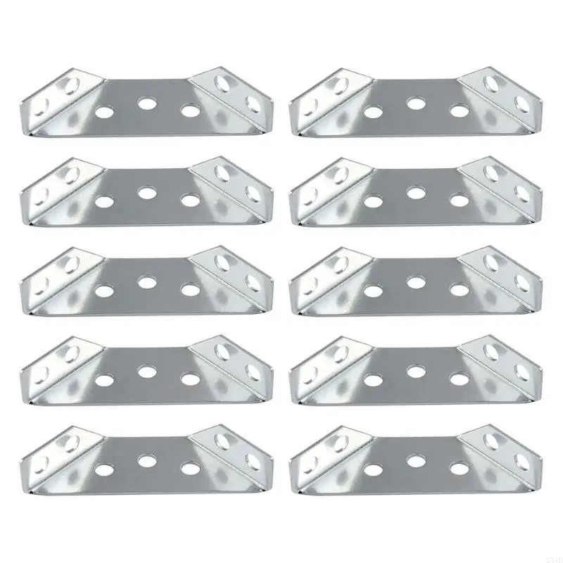 

10Pcs Furniture Corner Connector Cabinet Support Fixing Frame Corner Brace 37JD