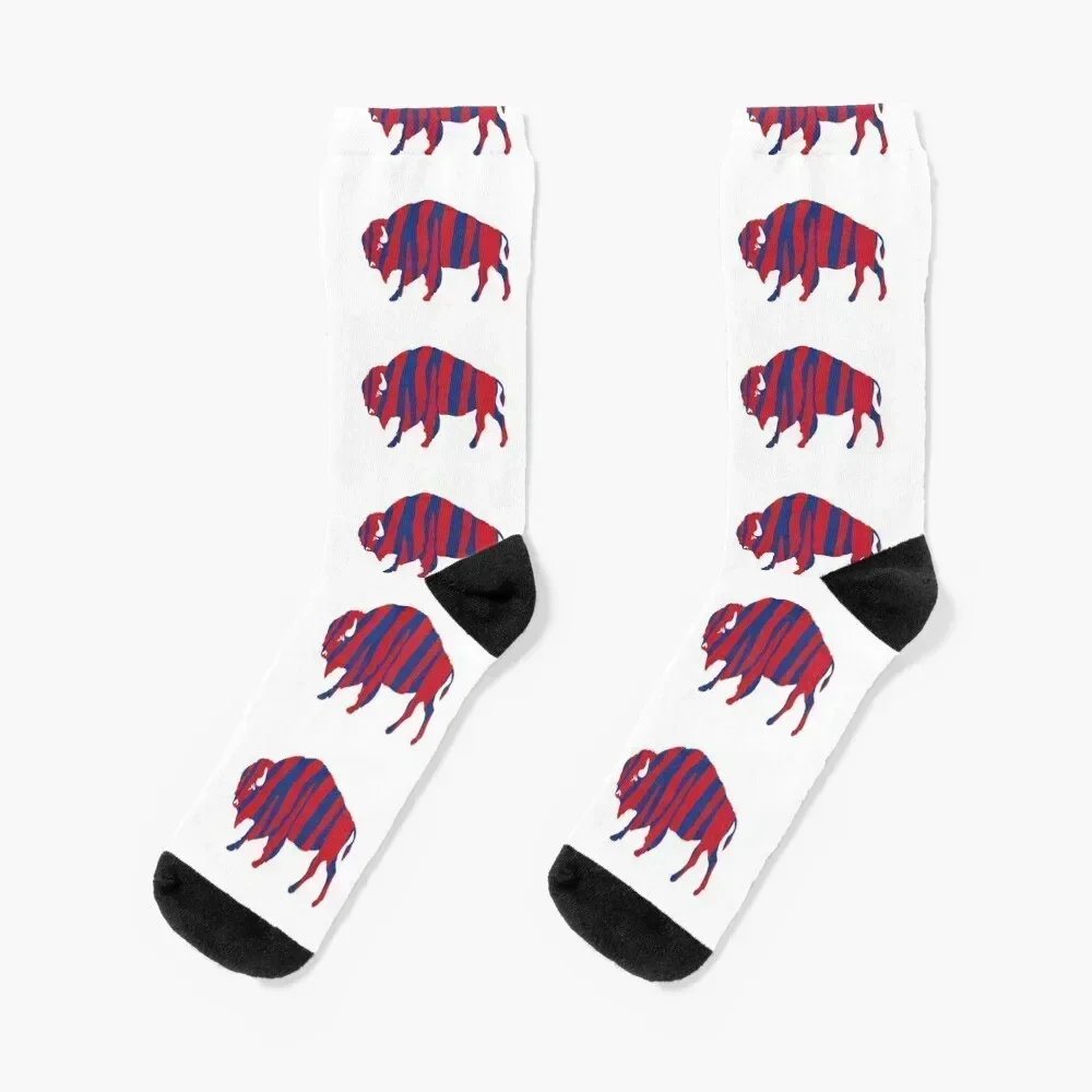 

Zubas Bison Socks christmass gift Men's Rugby Sports Socks Men's Women's