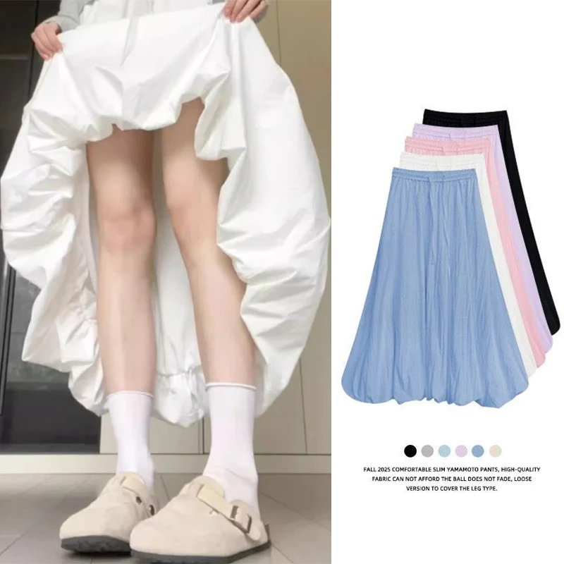 

2025 Summer Girls Classic White Short Skirts Female Chic High Waist Thin Dress Women Fashion Designer A-line Skirts