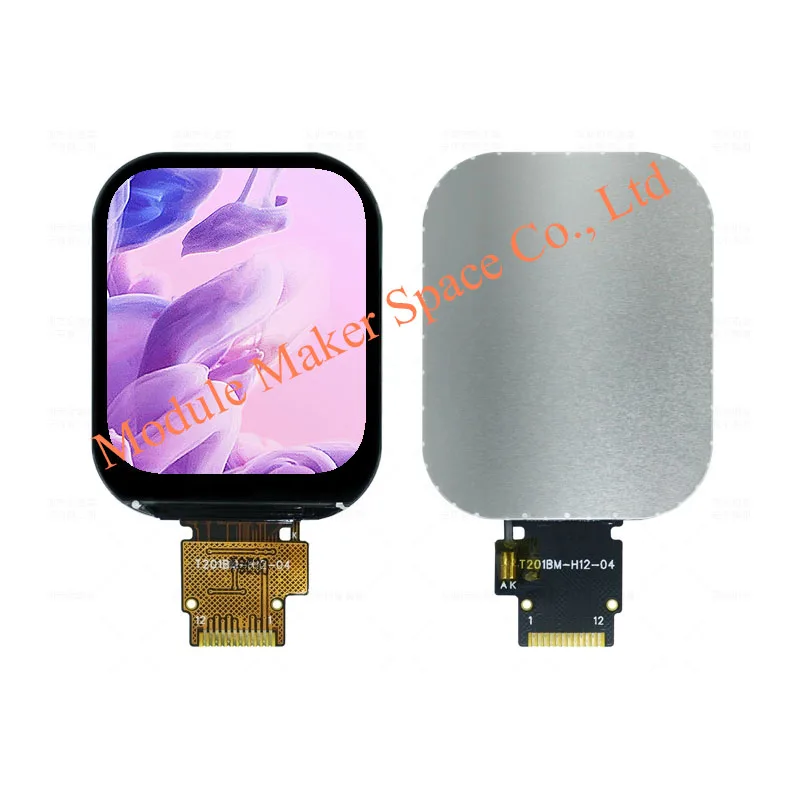 

2,01-дюймовый модуль TFT ЖК-дисплея JD9853, 240x296, цветной экран SPI с круглым углом, модуль ЖК-панели, небольшой ЖК-модуль