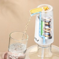 USB Rechargeable Electric Water Bottle Pump One-button Switch Automatic Dispenser Automatic Water Pump with Extension Hose