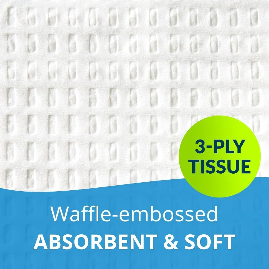 Avalon Papers Toallas Profcionales Blanco 13 x 18 Paquete de 500 Consumibles Dentários de Paisado Waffle 3Ply (1001A)